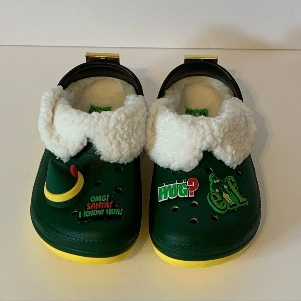 NWT. CROCS X ELF Classic Lined Clog Shoes